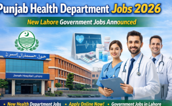 Punjab Health Department Jobs 2026